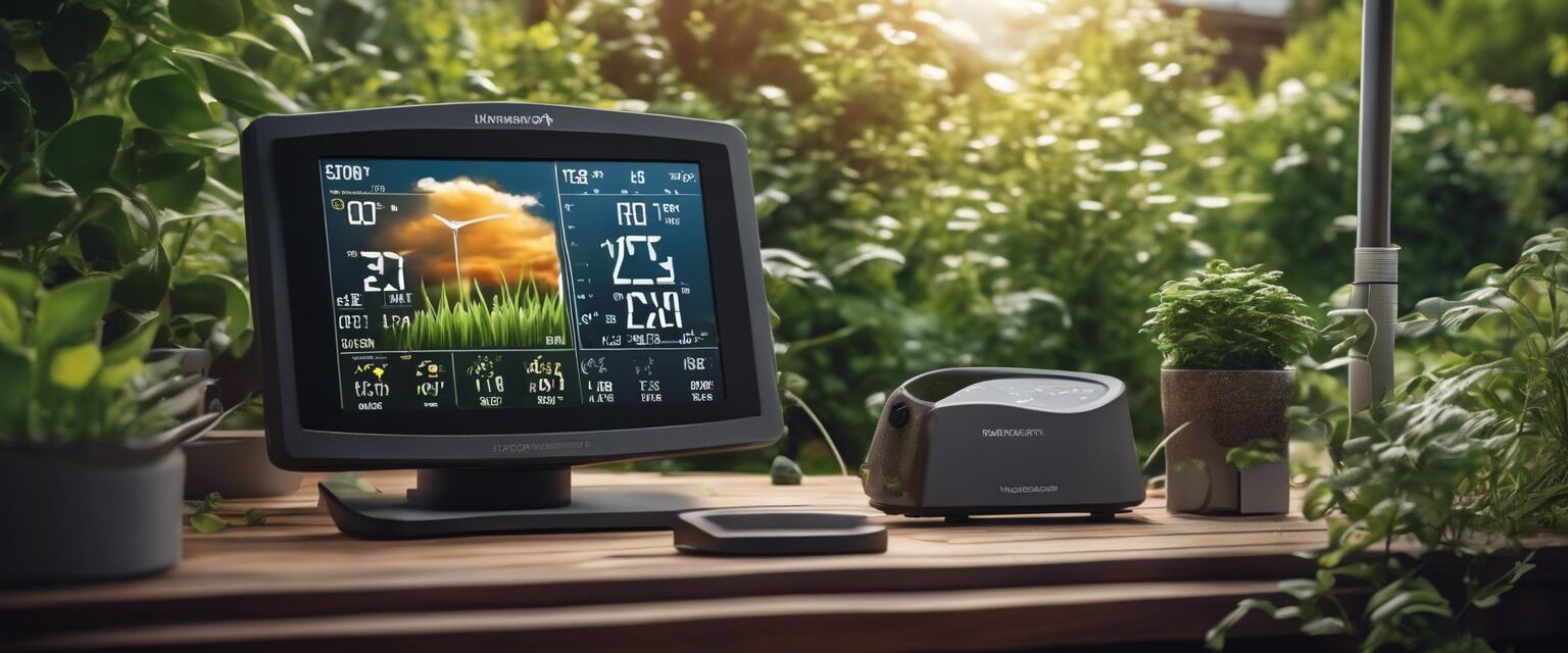 Home weather station for gardening