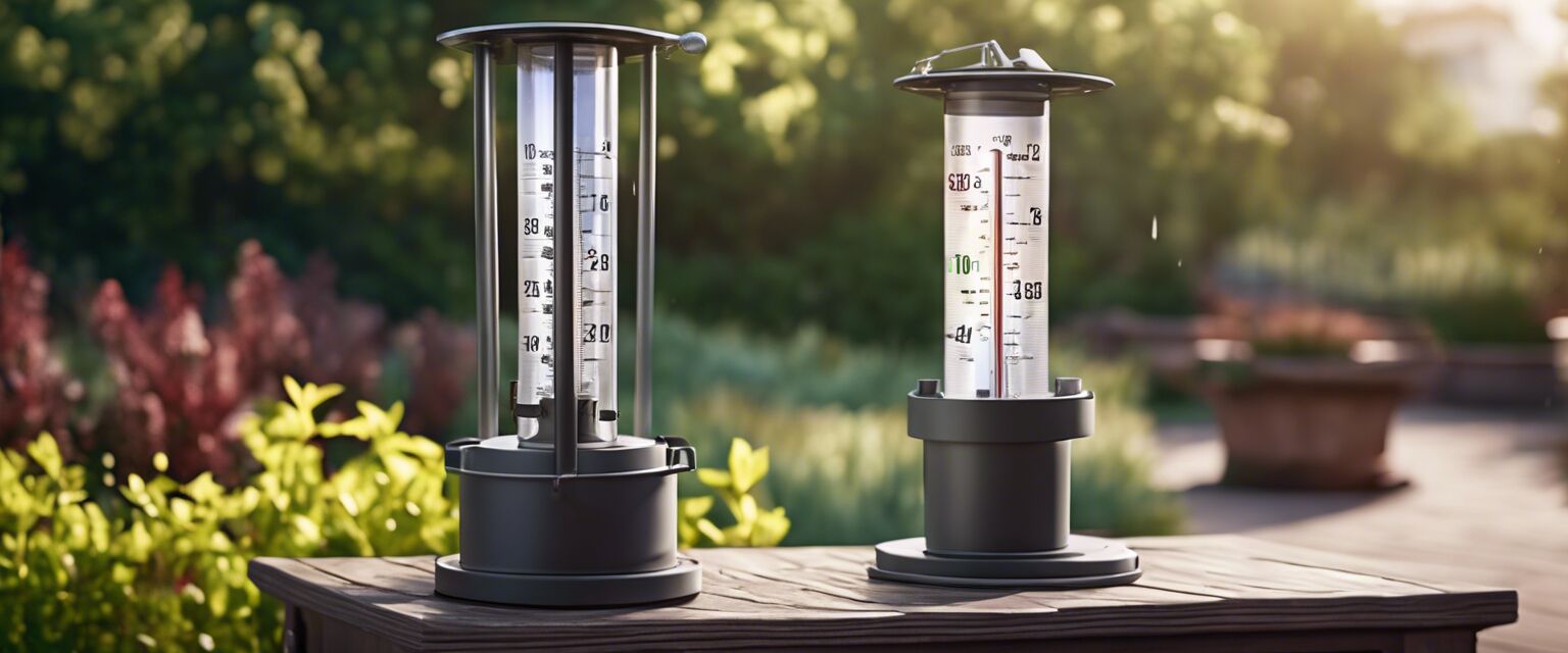 Rain gauge for weather station