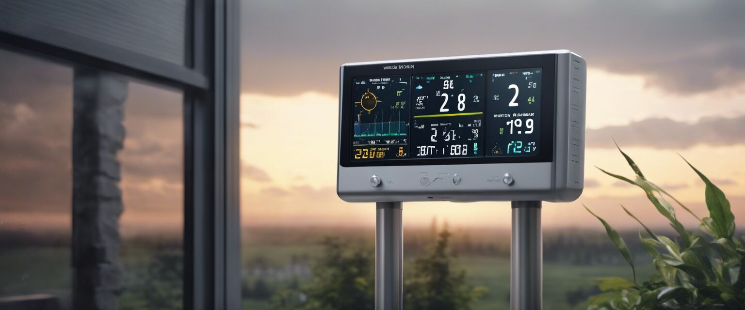 Digital home weather station setup